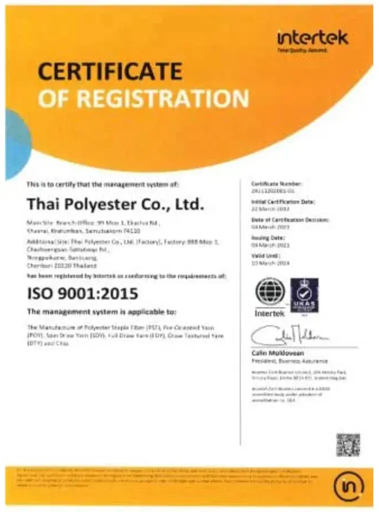 polyester Spinning mills Thaipolyester